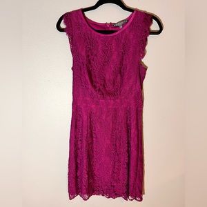 Brixon Ivy Fucia Lace Mini Dress Sz S